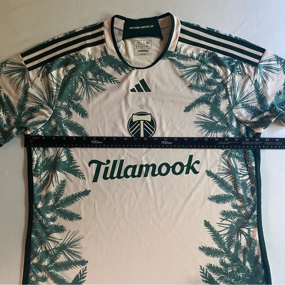 Adidas Portland Timbers x The Nature Conservancy Jersey Men XL SLIM MLS Soccer - Picture 14 of 16